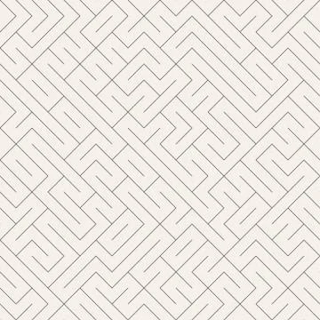 Irregular Maze Line. Abstract Geometric Background Design. Vector Seamless .. Stock Illustration