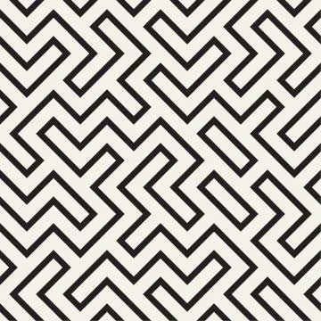 Irregular maze line lattice. Abstract geometric background design. Vector Stockillustratie