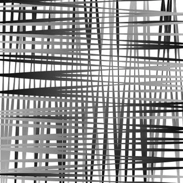 Irregular mesh, grid with random lines. Abstract geometric texture. Stock Illustration
