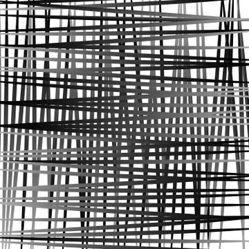 Irregular mesh, grid with random lines. Abstract geometric texture. Stock Illustration