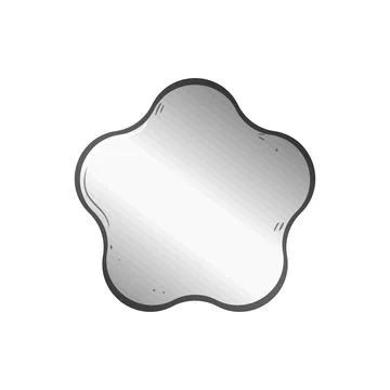 Irregular metal speech bubble frame concept Ilustración de archivo