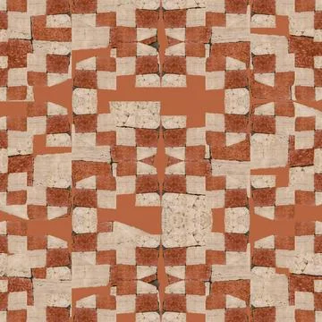 Irregular Mosaic Geometric Pattern Digital abstract geometric seamless pat... Stock Photos