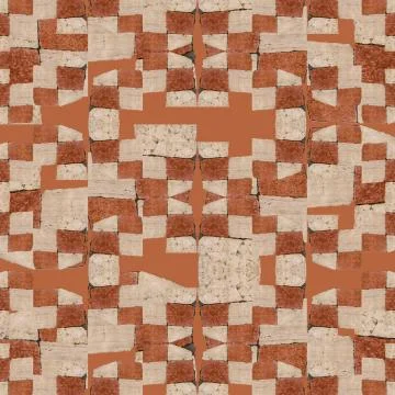 Irregular Mosaic Geometric Pattern 库存插图