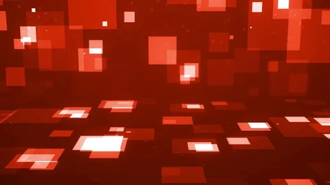 Irregular moving squares red background loop Stock Footage 84598561