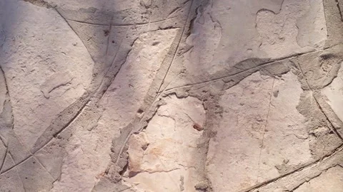 Irregular natural stone wall texture with rough pieces Stock Footage 340229658