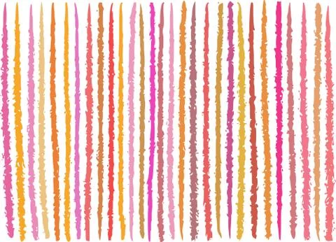 Irregular orange pink lines pattern over white Stock-Illustration
