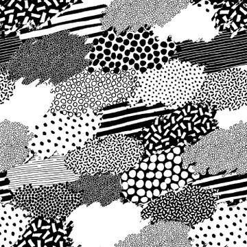 Irregular patchwork pattern イラスト素材