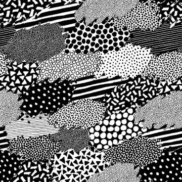 Irregular patchwork pattern Illustrazione stock