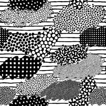 Irregular patchwork pattern Stock Illustration