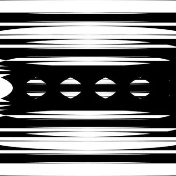 Irregular pattern of symmetric objects interconnected abstract geometric illu Stock Illustration