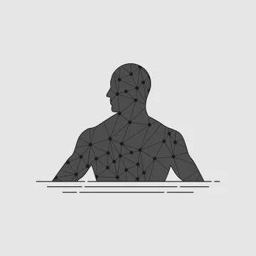 Irregular point of human body vector illustration Stock Illustration