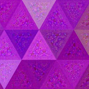 Irregular polygonal background triangle low poly pattern - ultra violet and l Stock Illustration