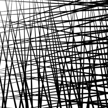 Irregular, random lines abstract pattern Stock Illustration