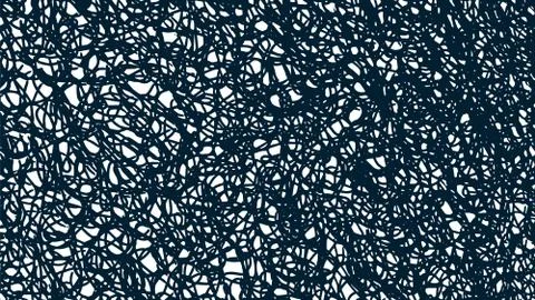Irregular random unusual curves. Wrapping twisted meshed lines background. Stock Illustration