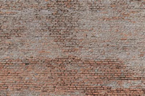 Irregular Red Brick Wall Background Stock Photos