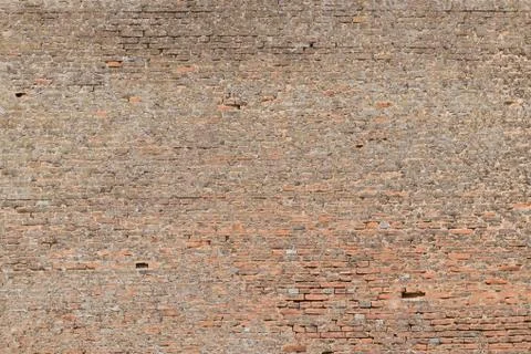 Irregular Red Brick Wall Background Stock Photos