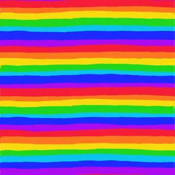 Irregular Striped Rainbow Pattern Stock Illustration