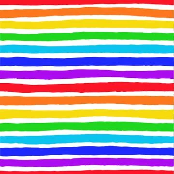 Irregular Striped Rainbow Pattern Stock Illustration