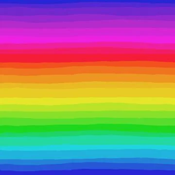 Irregular Striped Rainbow Pattern Stock Illustration