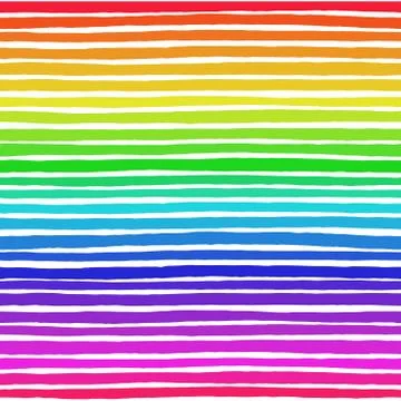 Irregular Striped Rainbow Pattern Stock Illustration