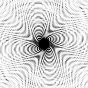 Irregular swirling, spiral lines element, pattern, background Stock Illustration