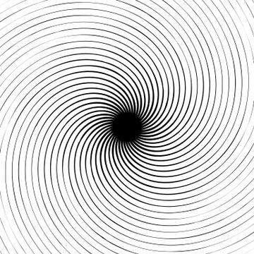 Irregular swirling, spiral lines element, pattern, background Stock Illustration