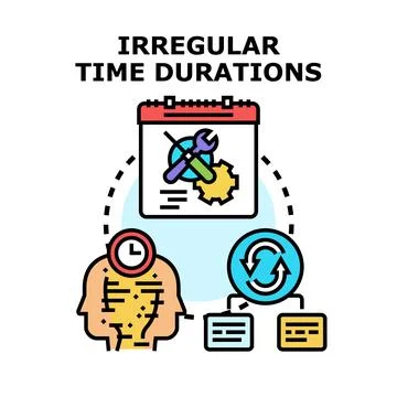 Irregular time durations concept for scheduling problems 库存插图