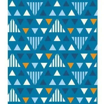 Irregular triangles seamless pattern Stock Illustration