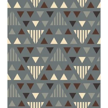 Irregular triangles seamless pattern Stock Illustration