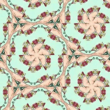 Irregular triangles tender pattern for baby textile print or patchwork Stock Illustration