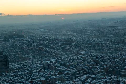 Irregular urbanization Foto stock