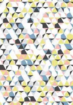 Irregular vector colorful abstract geometric pattern with triangles and hexagons イラスト素材