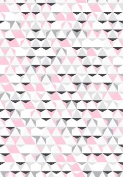 Irregular vector colorful abstract geometric pattern with triangles and hexagons Stock Illustration