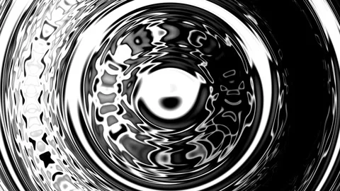 Irregular Waves Radial Concentric Waves Motion Stock Footage 335557735