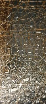 Irregular Web‑Like Glass Texture 库存照片