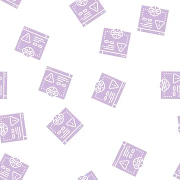 Irrelevant link glyph seamless pattern イラスト素材