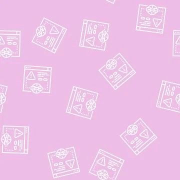 Irrelevant link line seamless pattern Stockillustratie