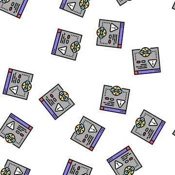 Irrelevant link vector seamless pattern Illustrazione stock
