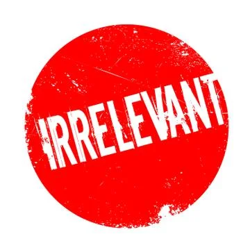 Irrelevant rubber stamp Stock Illustration