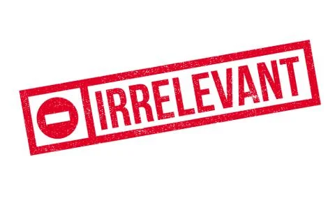 Irrelevant rubber stamp Stock Illustration