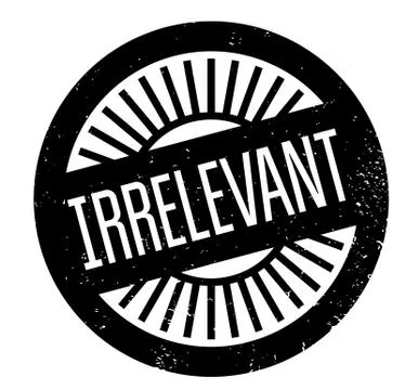 Irrelevant rubber stamp Stock Illustration