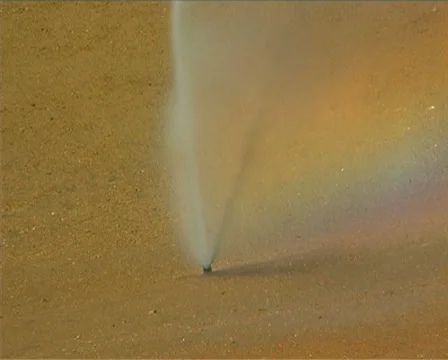 Irrigating a golf course Stock Footage 25888305