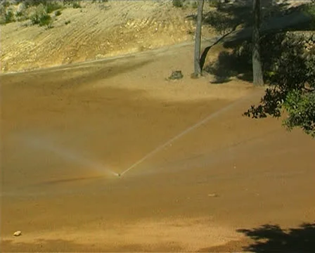 Irrigating a golf course Video stock 25888390