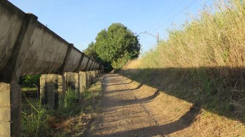 Irrigation aquaduct shadows Photos