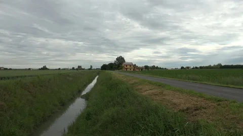 Irrigation canal Stock Footage 75526638