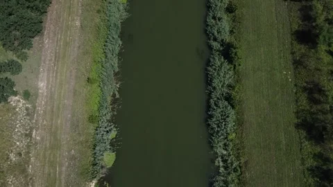Irrigation Canal Stock Footage 136508958