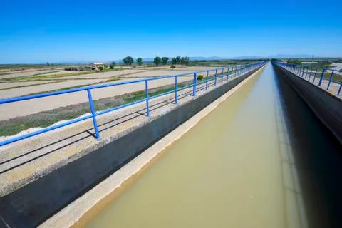 Irrigation canal 库存照片
