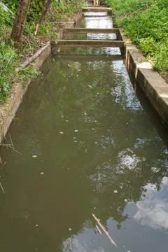Irrigation canal Stock Photos