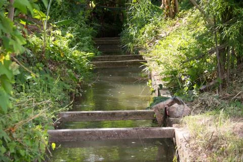 Irrigation canal Stock Photos