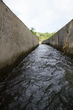 Irrigation canal Stock Photos